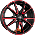 SPEEDLINE CORSE SL6 VETTORE MCR - Jetblack-Matt-Red Spoke Einteilig 8.50 x 19 ET 42.00  5x108